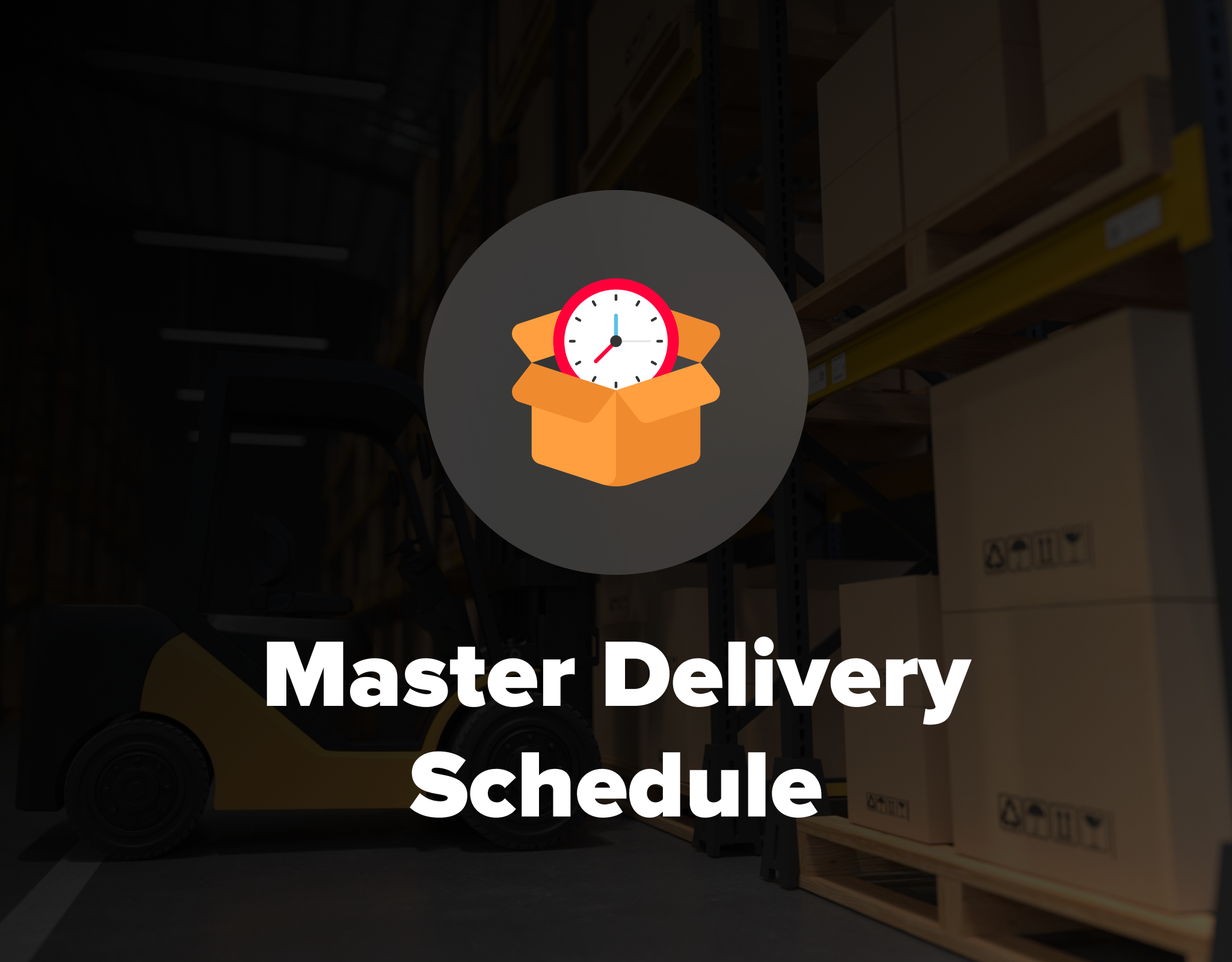 Master Delivery Schedule UX case study, opens in new tab