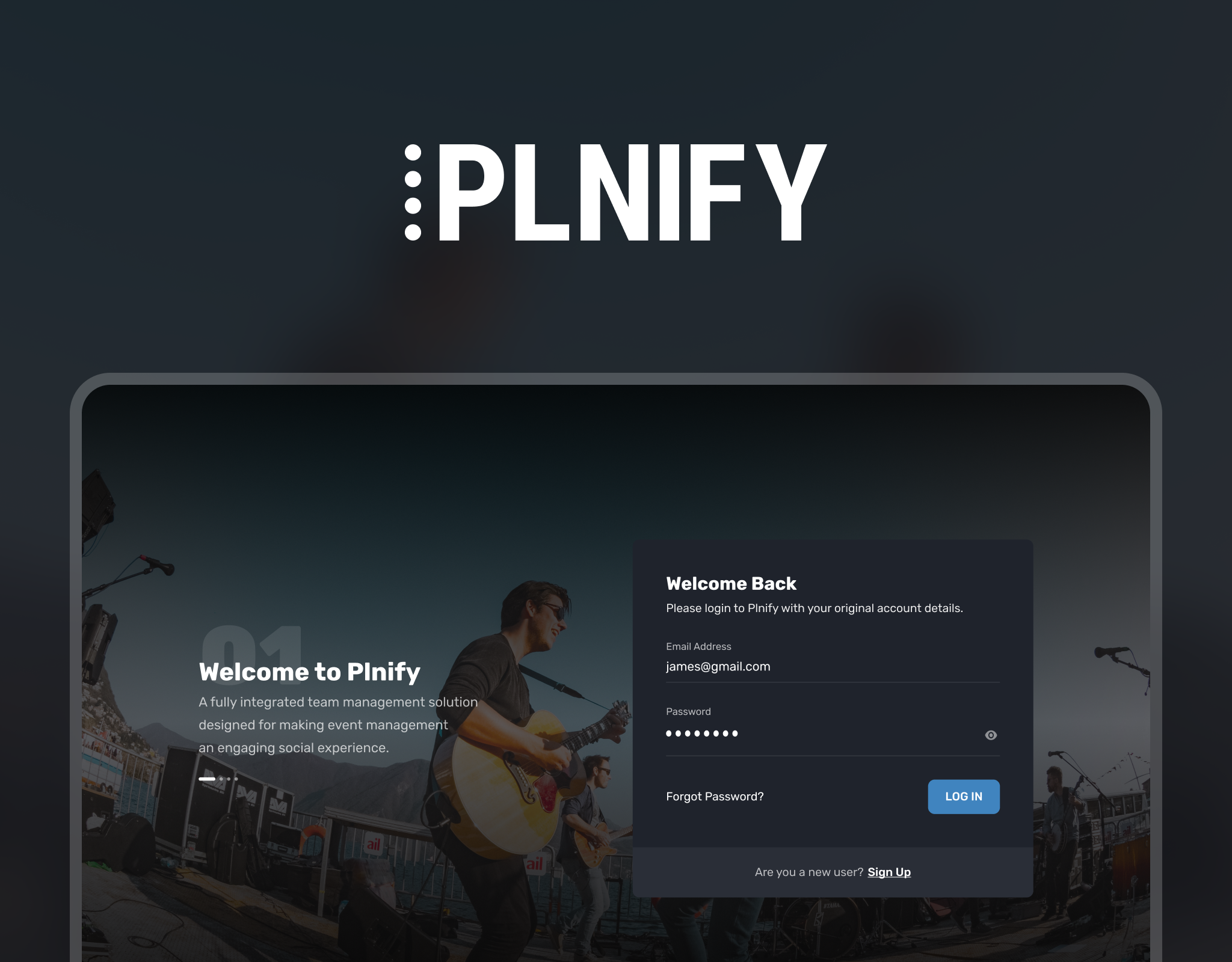 Event Management Application UX case study, opens in new tab