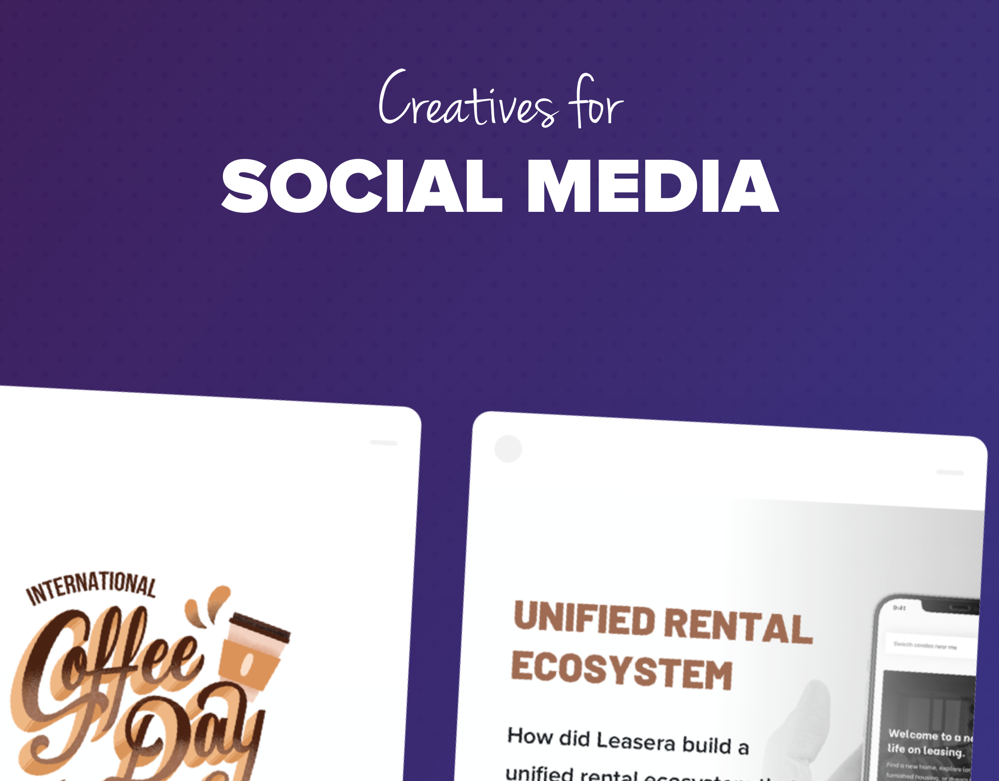 Graphic Design Creatives for Social Media, opens in new tab