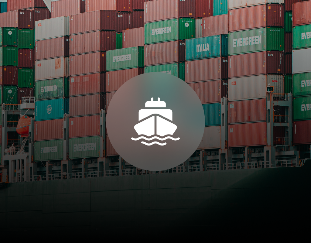 Abstract cover illustration for the Shipment Track and Trace case study, real screenshots are password protected